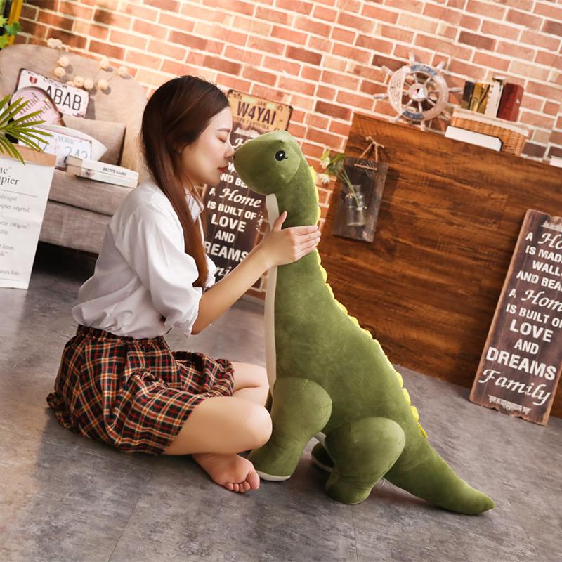 150cm Giant Simulation Dinosaur Plush Toys Cartoon Diplodocus Plush Pillow Cute Stuffed Toy Dolls Children Boys Birthday Gift