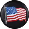 1pc Patriotic American Flag Spare Tire Cover - Durable Polyester, UV & Weather Resistant, Fits For Jeep, Trailer, RV, SUV & Camp