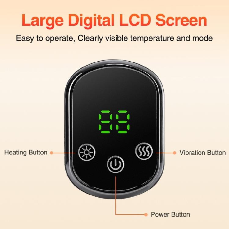 Portable Cervical Massagers Electric Heating Vibrations Mode 5Heat Option Rechargeable Battery For Shoulder Neck