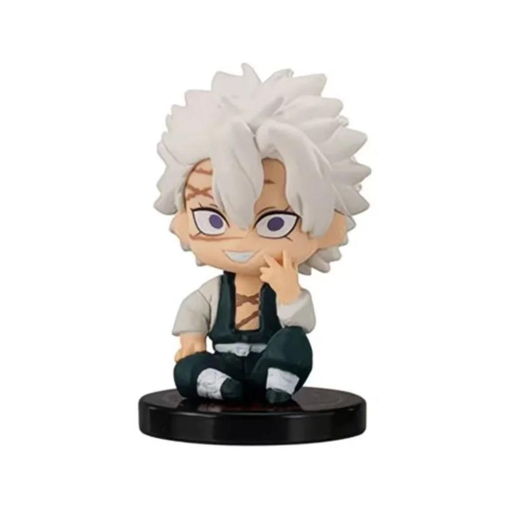 5 st Q Version Demon Slayer Sittande Spökdocka Tanjiro Nidouzi Inosuke Zenizu Leksak Figurativ PVC-modell Gåva