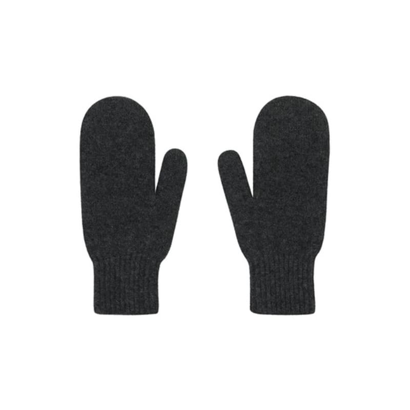 CALLAITE 100% Cashmere Flap Gloves - Charcoal