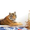 Realistic Big Tiger Wall Sticker for Kids Room Bedroom Home Wall Decoration Removable Decorative Art