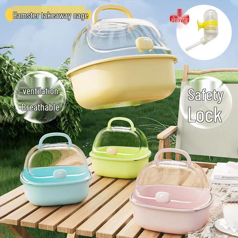 Portable Outdoor Small Animal Carrier for Hamsters, Mice, and Sugar Gliders with Large Space