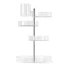 Pirouette jewelry organizer, rotating, white