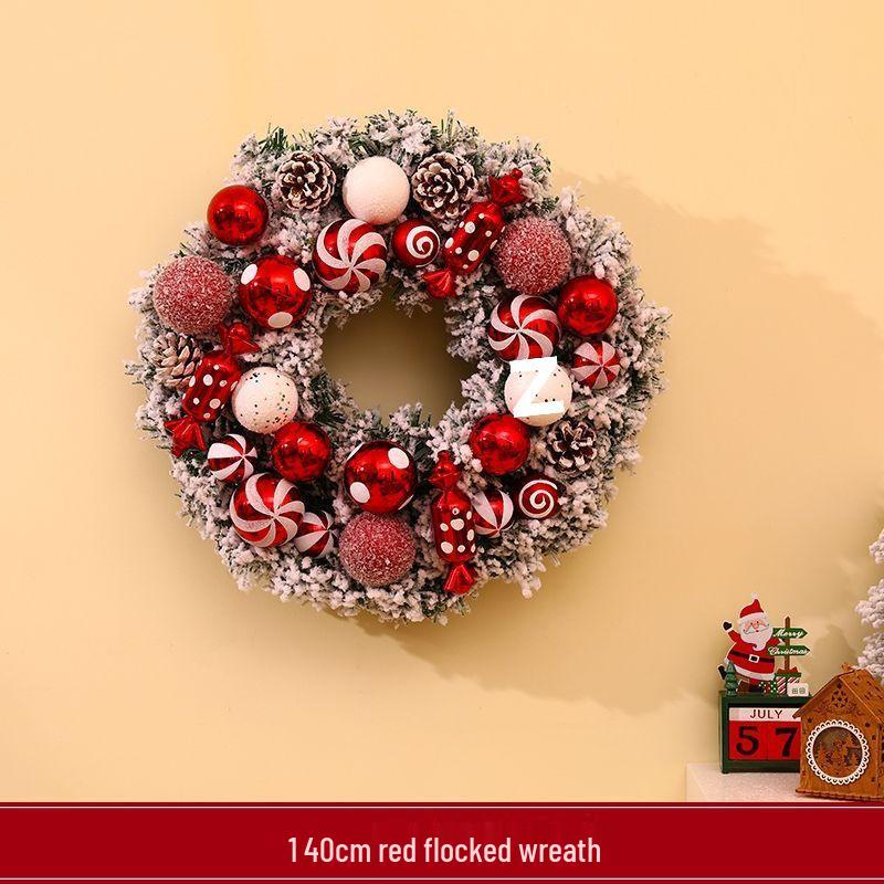 

Рождественское украшение венок из ротанга 2025: Фото Сцена и Настенное/Дверное Подвесное Украшение