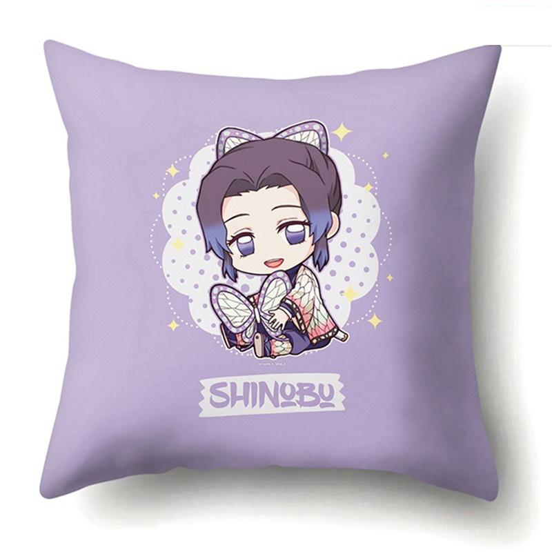 Cartoon Anime Print Pillowcase Colorful Cartoon Home Bed Decoration Pillowcase Cushion Cover