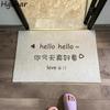Waterproof Letter Door Mats Household Anti-slip Bathroom Shower Floor Mat Welcome Entrance Doormat Easy To Clean Feet Pad Simple