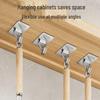 Seamless Adhesive Stainless Steel Hooks - No-Drill Wall Mount for Bathroom, Kitchen, Door, or Dorm Use