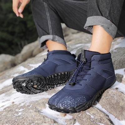 Men Women Winter Snow Boots Keep Warm Sports Cotton Shoes Outdoor Hiking Shoes Plush High Ankle Boots Man Barefoot Snow Sneakers