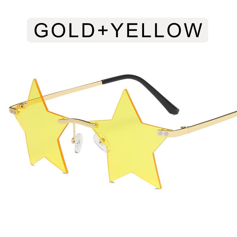 Five-pointed Star Glasses Lady Funny Ball Sunglasses Personalized Modeling Sunglasses