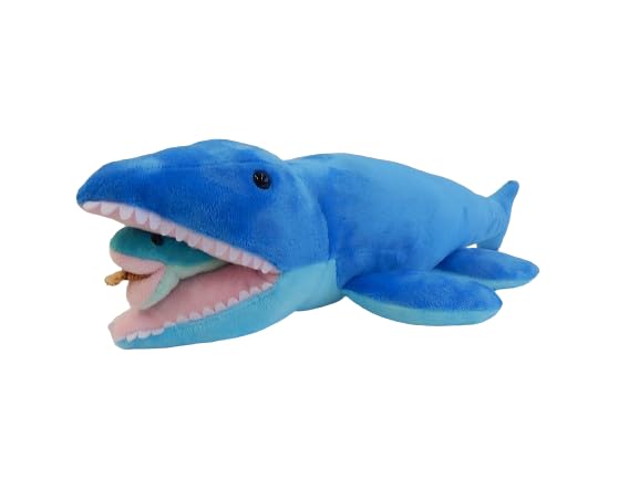 

AQUA Dinosaur Plush Food Chain Sea Hokkaido Mukawa Regional Trading MDino Authorized Distributor Toys Dragons, Mosasaurus, Long-necked Dragon, белый