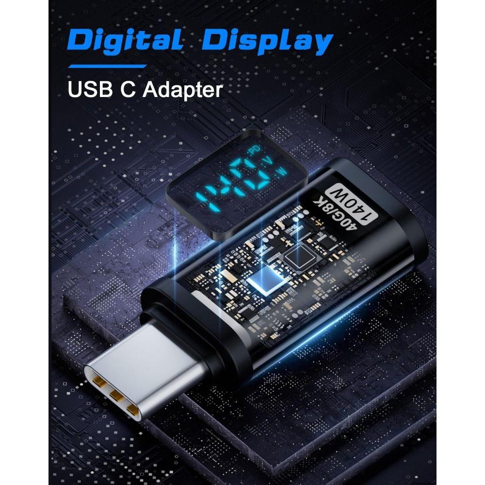 Affichage LED numérique pour convertisseur iOS 40 Gbit/s Connecteur d'extension Type-C Adaptateur USB-C Ordinateur portable