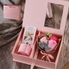 Flameless Aroma Diffuser Flower Bouquet Gift Set