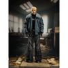 BeatStreet Design Oscuros Calle Principal Super Industria Pesada Deconstruidos Bolsillos Múltiples Costuras Pliegues Pinzados Pantalones Vaqueros Bootcut