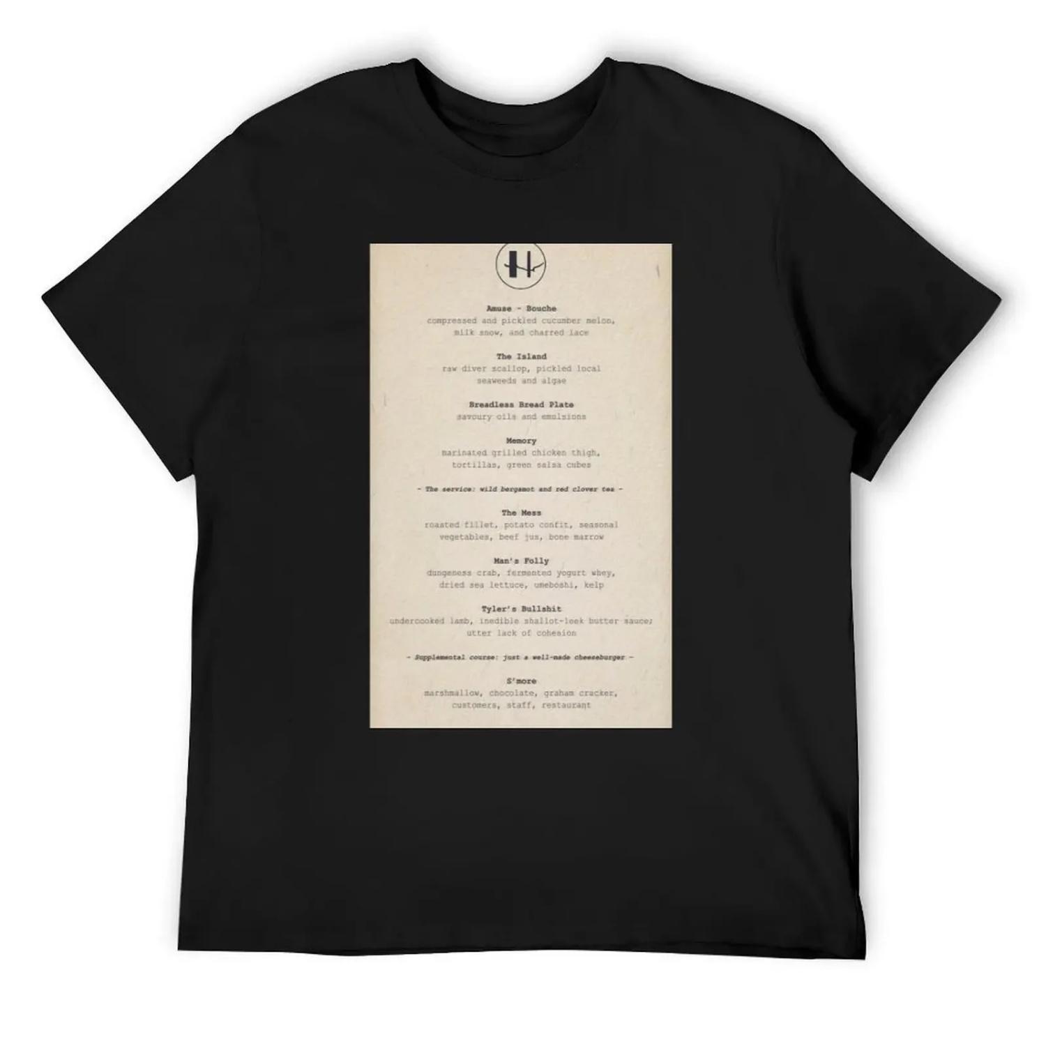 

Hawthorne Menu - The Menu 2022 T-Shirt cute clothes blacks boys animal print funny t shirts men XXXXXL чорний