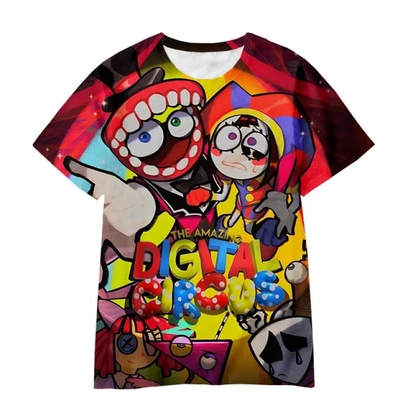 Men's 3D Digital Animation Style Cartoon Street Wear Pattern T-shirt Crew Neck Tee Summer Fashion Tops Casual Outdoors Wear