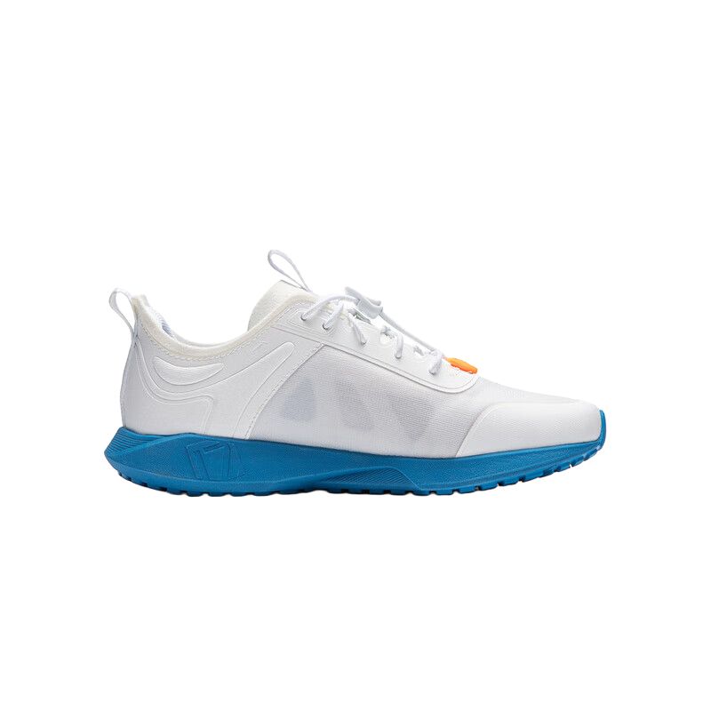 Li Ning Kids Comfortable Non-Slip Shock Absorbing Low-Top Running Shoes Men Running Shoes White Blue YKFU052-3