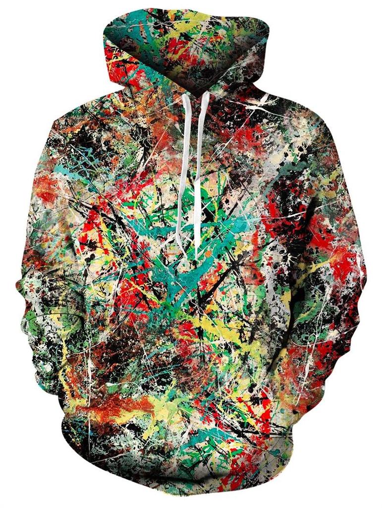 Men's Hoodies  Animal Cat Print 3D Patternv Hooded Spring Autumn Pullover Sweatshirt With Pocket Hoodie Streetwear Loose Comfortable
