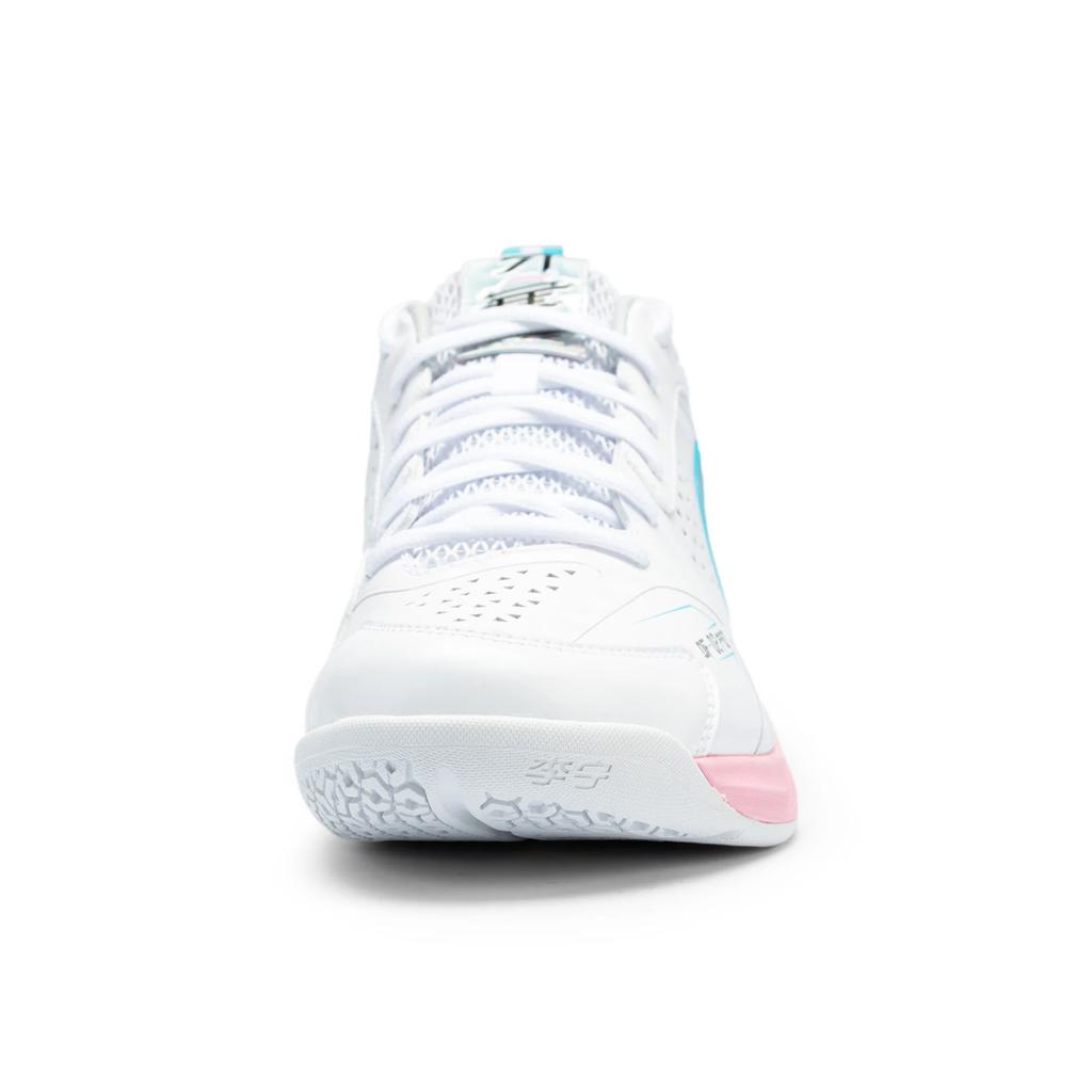 Li Ning Blade II PRO Cushioning, Wear Resistant Low Top Badminton Shoes Unisex White Silver AYZV001-4