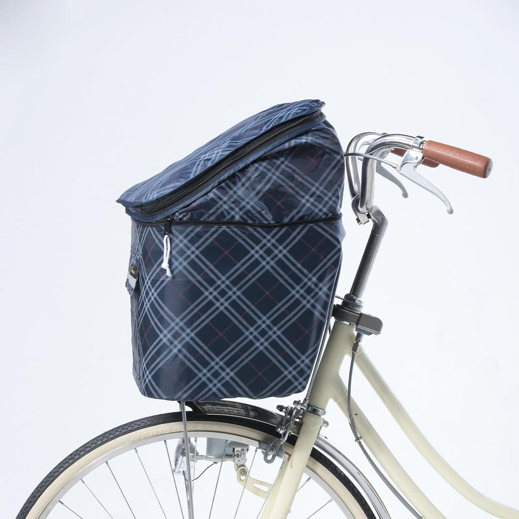 Kawasumi Manufacturing Front Basket Cover Navy CH Co., Ltd. (kawasumi) 2-tier KW-256F