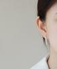 Alleun Silver 925 Cubic Drop Tennis Earrings