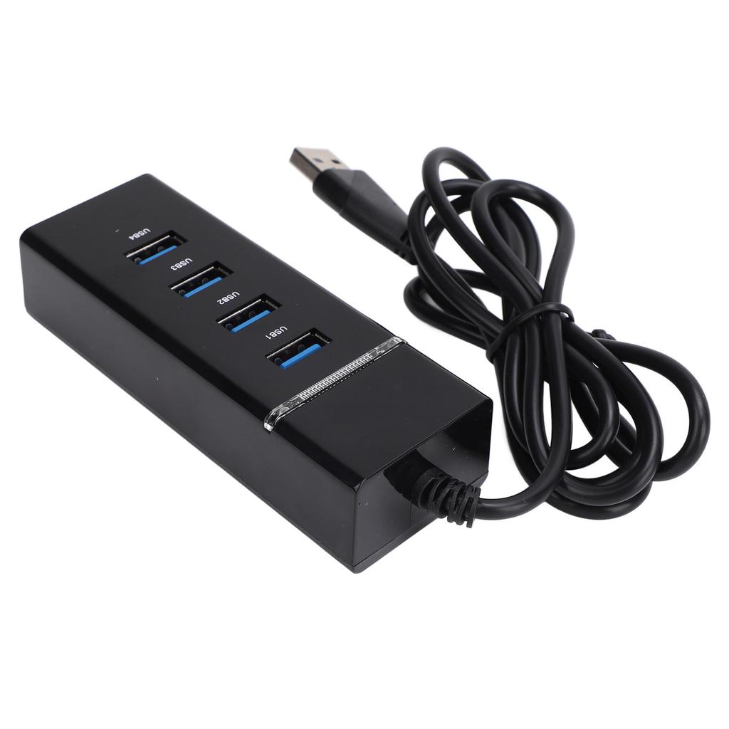 USB 2.0 Hub 4 Port 480Mbps USB Docking Station with LED Indicator for Windows for Linux for OS X
