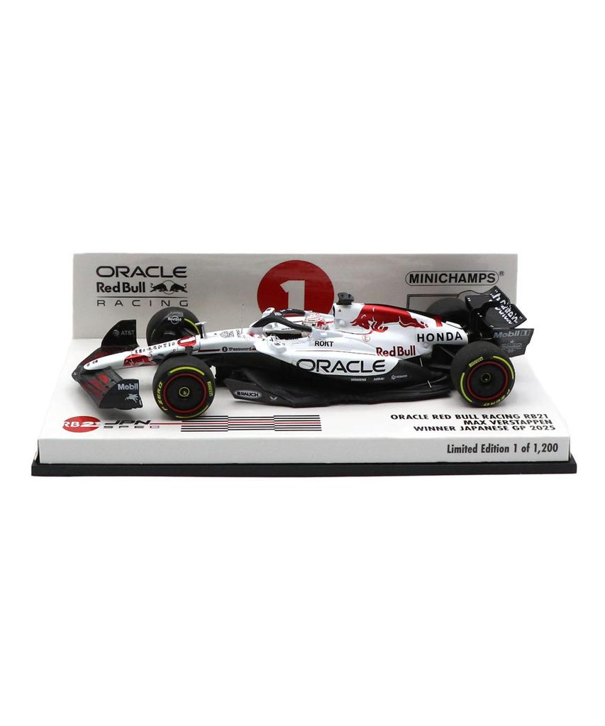 Minichamps x Kyosho Special Edition Scale Oracle Red Bull Racing Honda RB21 Max Verstappen 2025 F1 Japanese Grand Prix Winner Miniature Model Car