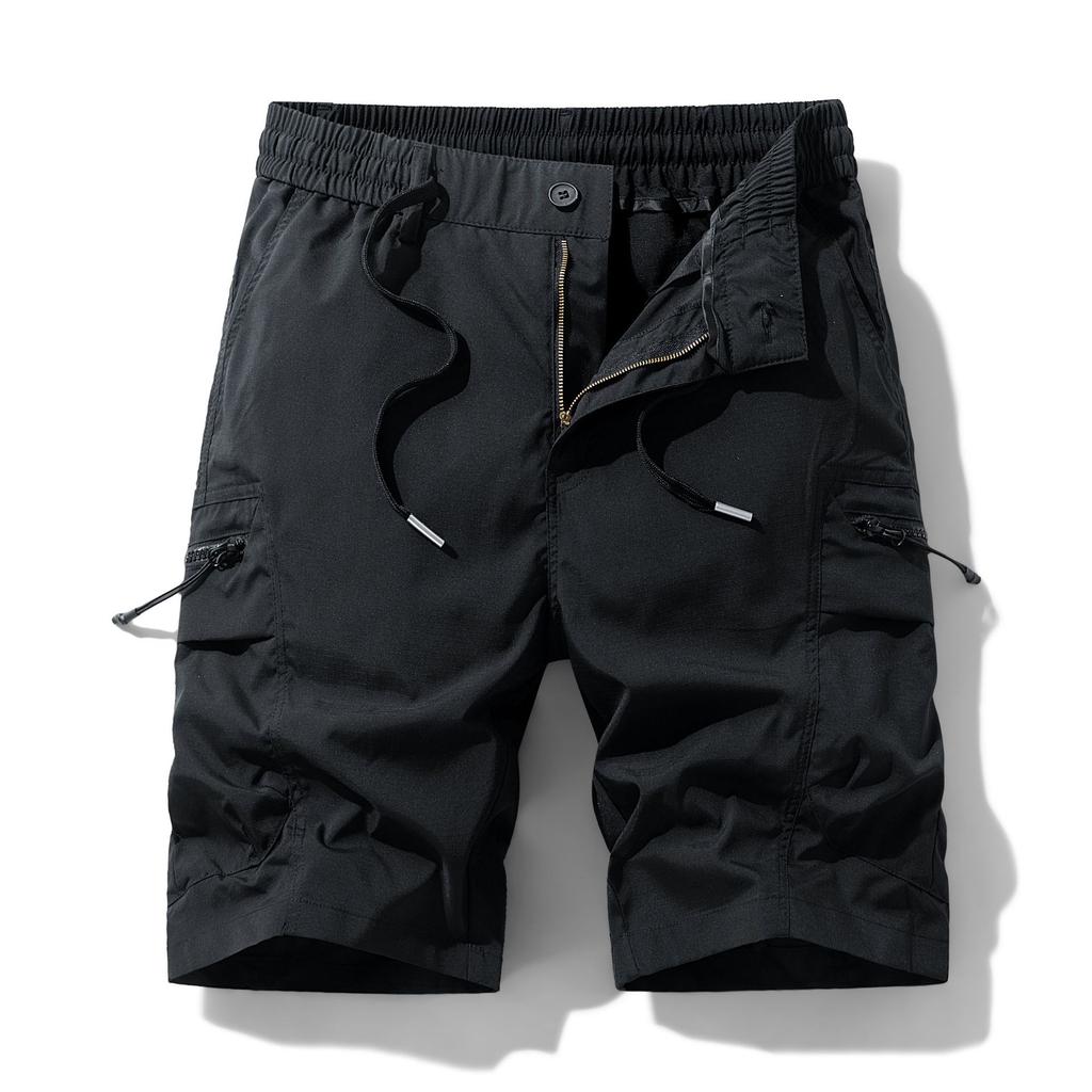 Men's Fashion Multiple Pockets Five-pocket Pants Loose Casual Wear Work Pants Shorts