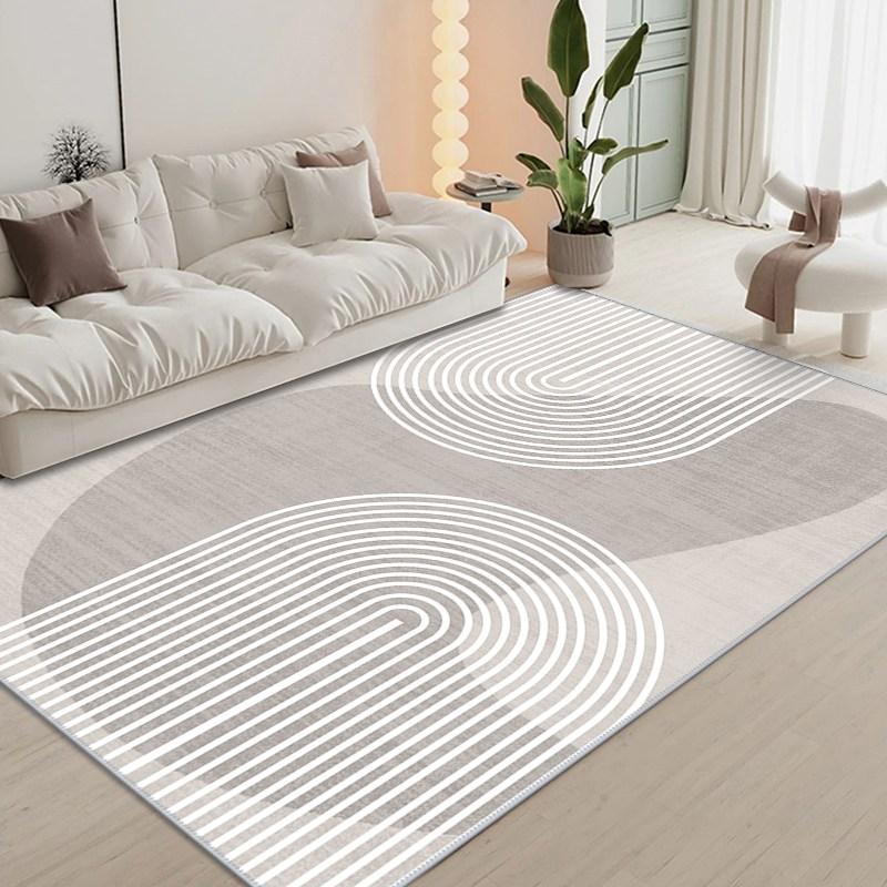 Modern Abstract Geometric Area Rug Anti Slip Soft Floor Carpet for Living Room Bedroom Dining Room Home Decor