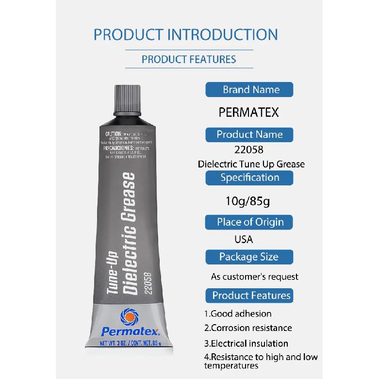 Permatex 22058 Dielectric Tune Up Grease Electrical insulation Mechanical Keyboard Steel Wire Satellite Axis Switch 85g