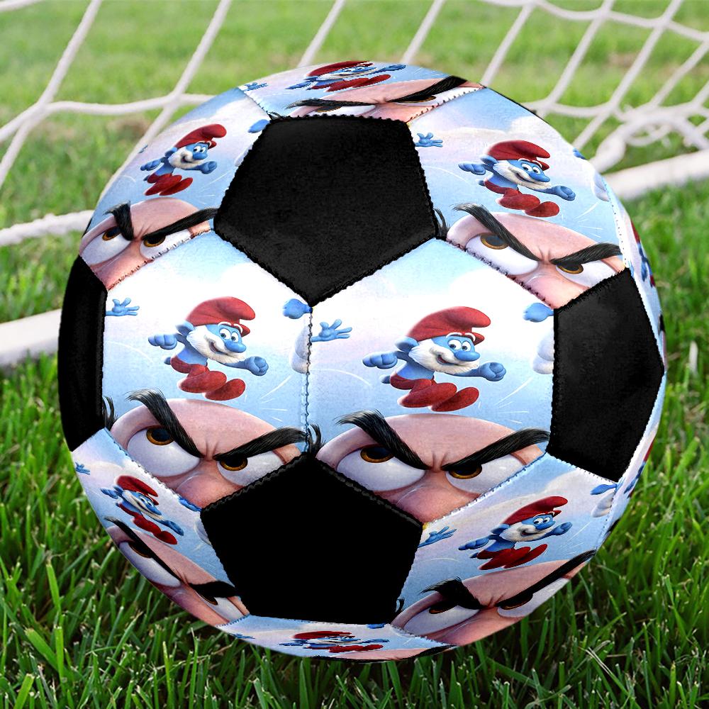 The Smurfs Theme Size 5 Soccer Ball, Suitable for Both Indoor and Outdoor Matches, a Gift Suitable for Everyone.