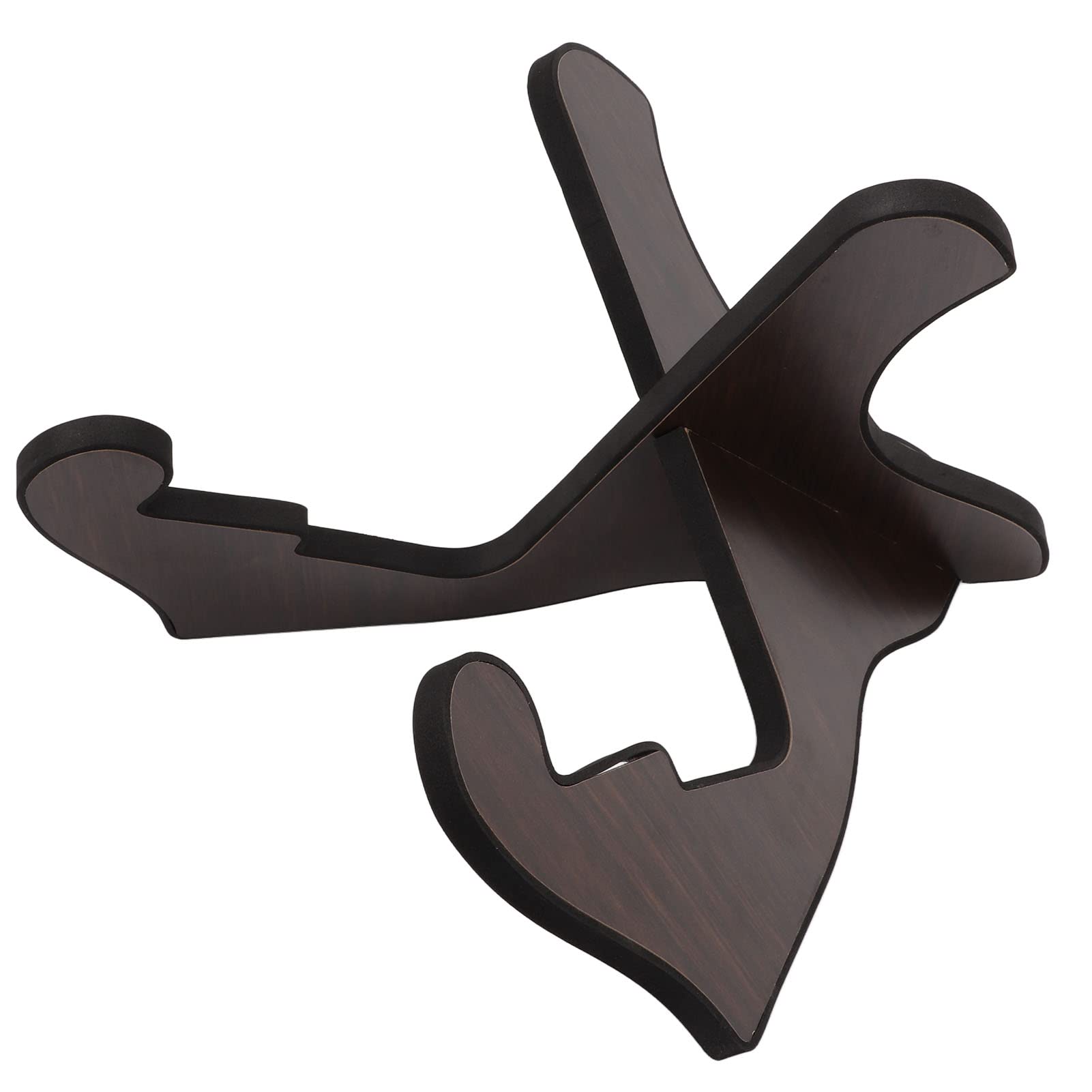 

Foldable Wooden Guitar Stand, X-Frame Style Guitar Bracket, Guitar Holder (Black)