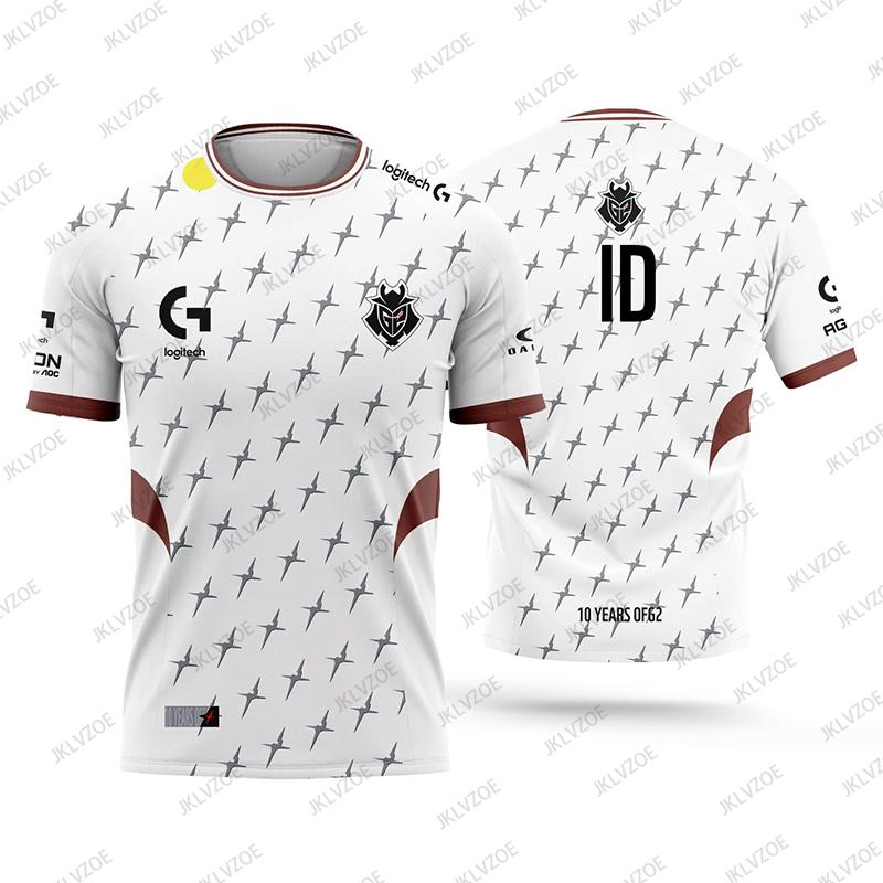 2025 Nowy Jersey dla Entuzjastów Gier Klubowych G2 Esports CSGO League of Legends Gaming Męski T-shirt Lato Casual Dziecięcy/Dorosły Top