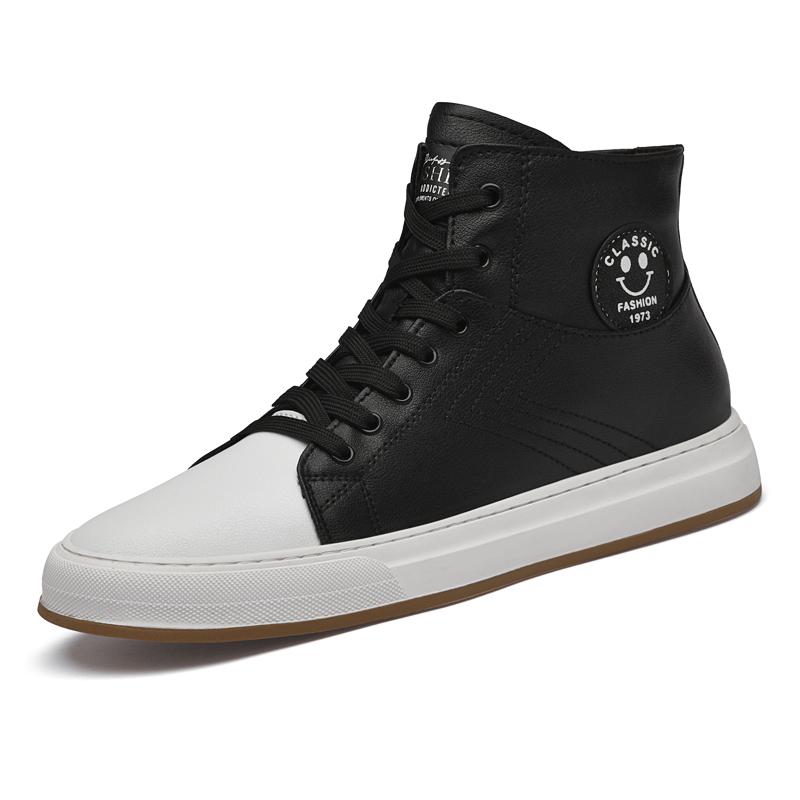 

Мода 2024 Зима Горячие продажи Мужские хлопковые туфли Высококачественные Новые Мужские повседневные туфли из натуральной кожи Трендовые высокие кеды Деловые туфли 45 чёрный