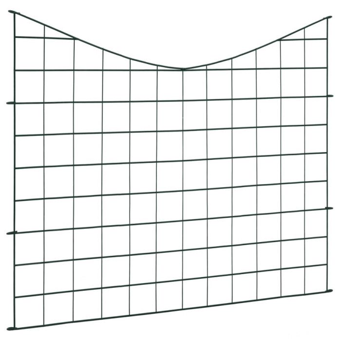 VidaXL Garden Fence Set Arched Lower Fence Stream Fence Pool Garden Edging Animal Enclosure 146104