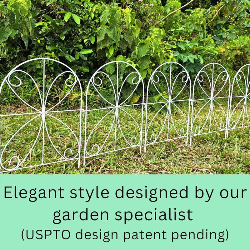 Recinzione da Giardino 10 Pezzi Recinzione Decorativa per Fioriere Bordura Robusta per Paesaggistica Resistente alle Intemperie Forniture da Giardinaggio Esterno