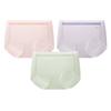 Bananain Cool Air Women's Underwear, Thin Seamless Mid-Rise, 7A Antibacterial Breathable Ice Silk Quick-Dry Triangle Panties, 3-Pack