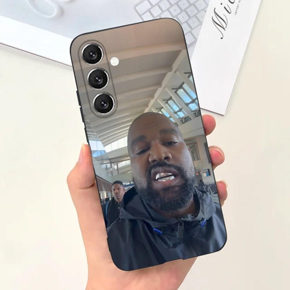 Kanye West YE Funny Phone Case For Samsung S25,S24,S21,S22,S23,S30,Ultra,S20,Plus,Fe,Lite,Note,10,9,5G Black Cover