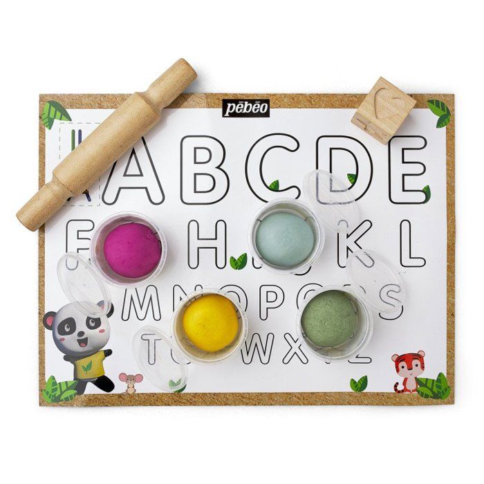 Pébéo Bio-Modelliermasse-Box - Weiß - Zubehör inklusive