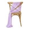 Chiffon Chair Sashes Wedding Aisle Decorations 9Ft Wrinkle-Free Draping Fabric for Ceremony Reception Party Banquet Decoration