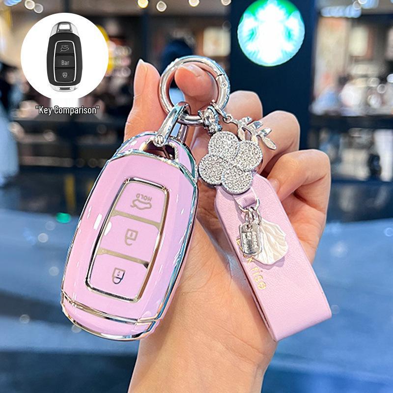 Modern ix35, Elantra ix25 Key Case: Compact Car Shell Buckle for Elantra, Lingdong, Mingtu, Langdong & Verna Models