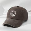 Washed Baseball Cap Men Women Vintage Cotton Curved Brim Sun Protection Hat