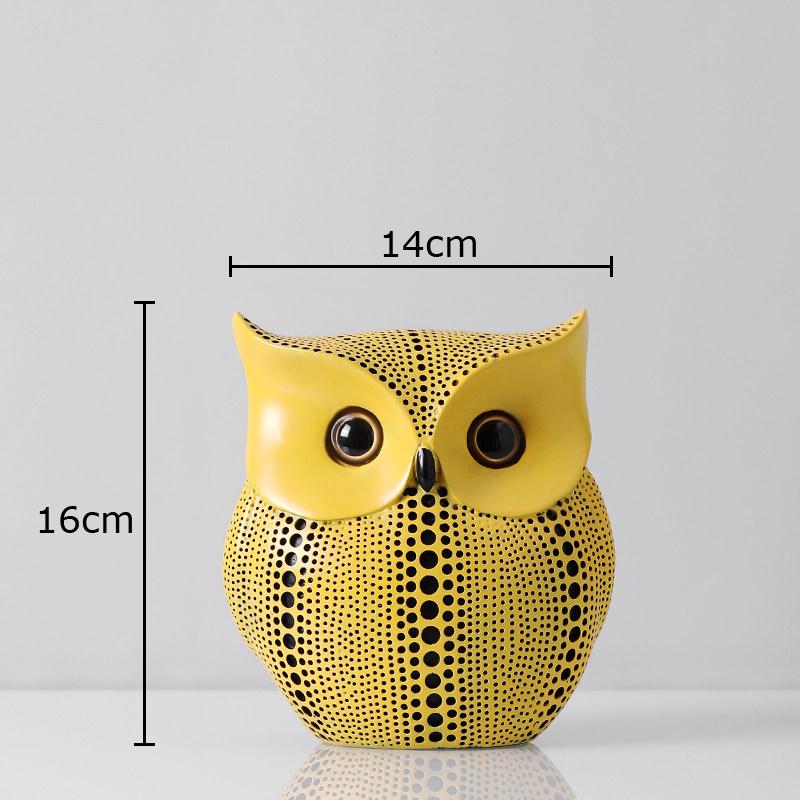 Polka Dot Art Pumpkin Sculpture Yellow Pumpkin Handicraft Desk Decoration Resin Artwork Ornaments Modern Home Decor Accessories