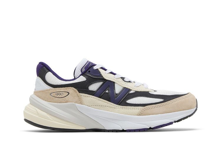 New Balance 990v6 MiUSA Teddy Santis White Black Plum