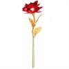 10pcs Artificial Gold Foil Rose Flower Full Blossom Presents, Romantic Gift for Her, Creative Thanksgiving Mother's Day Valentine's Day Women's Gift