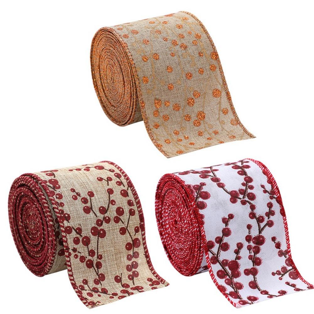 

DIY Fabric Swirl Ribbon 2m Burlap Ribbon New Christmas Ribbon 3