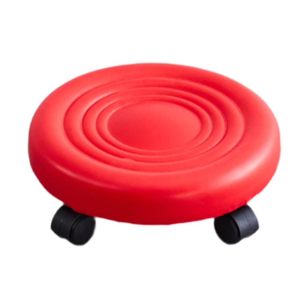 Alçak Yükseklik Tekerlekli Tabure Pedikür Taburesi Tekerlekli 360° Dönen Basamak Taburesi Alçak Tekerlekli Koltuk Garaj Dükkan Spor İçin