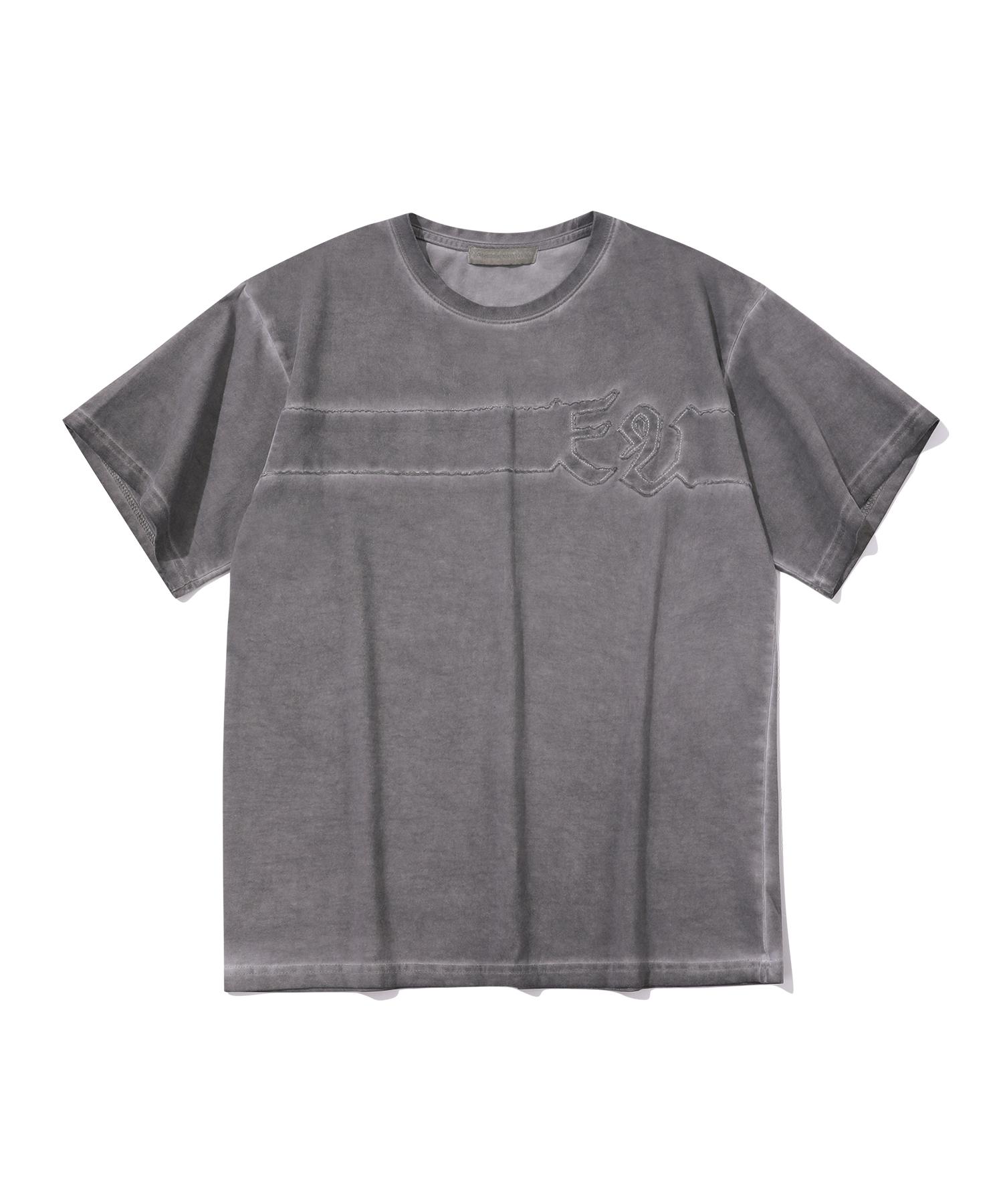 Episode Untitled Luna Washed Signature Applique T-Shirt_Cocoa Gray Cocoa Gray/2