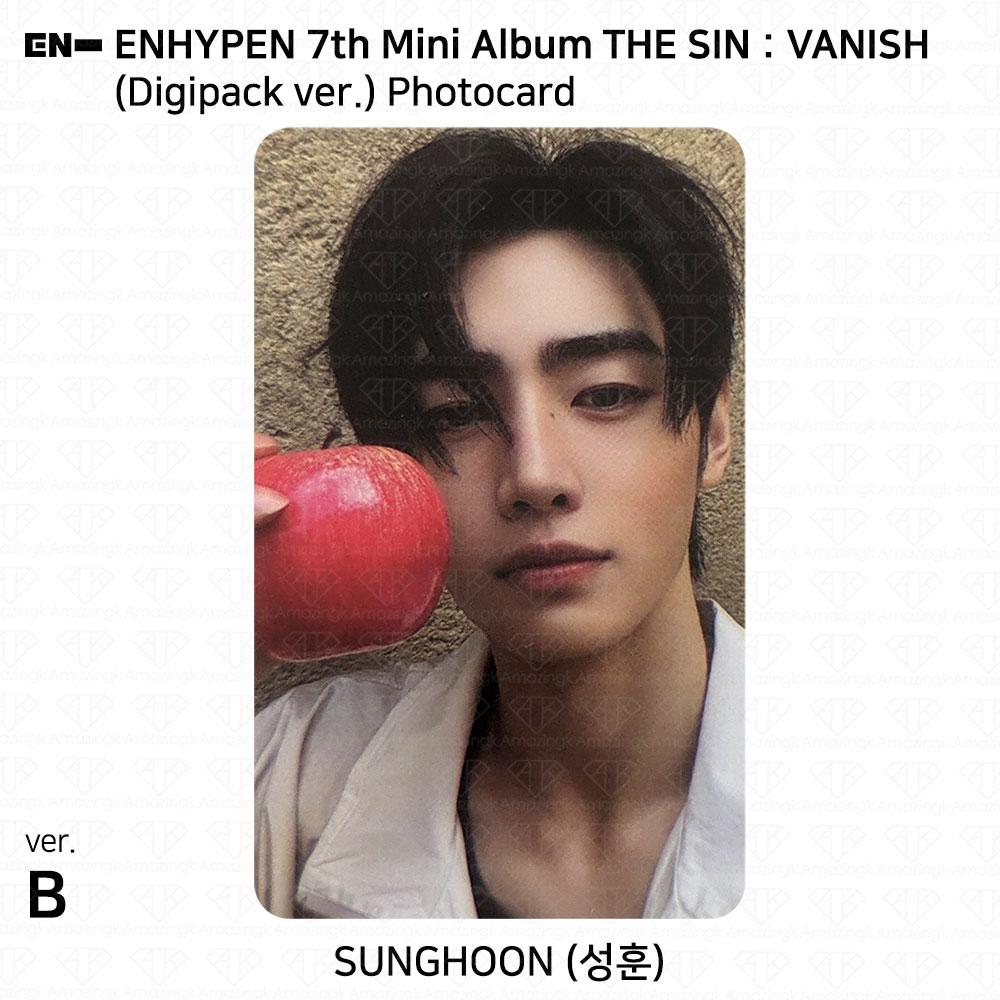 ENHYPEN Das 7. Mini-Album THE SIN:VANISH Digipack-Version. Fotokarte KPOP K-POP