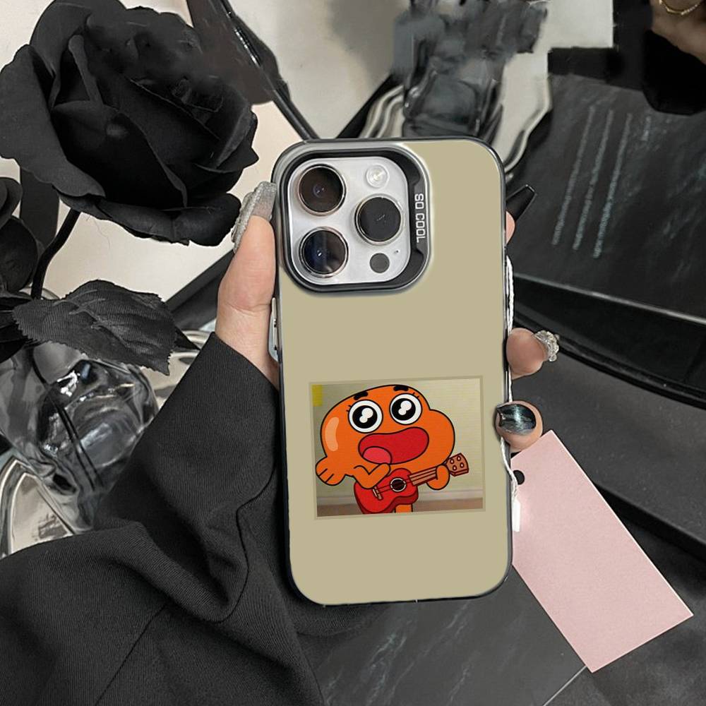 J-Gumball and Darwin Phone Case For IPhone 16 17 15 14 12 13 Pro Max Black Color Shockproof Cover